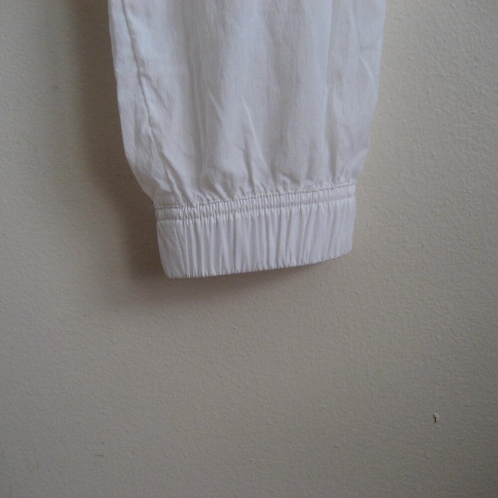 Nike Air Max Windbreaker Track Jogger Pants with Mesh Swoosh, White, Size Small - Picture 9 of 13